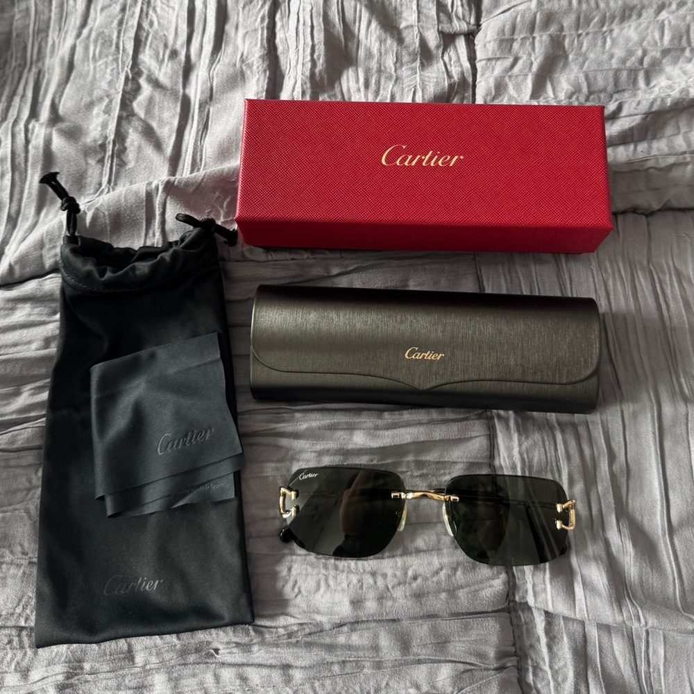 CARTIER SUNGLASSES WITH CLASSIC C DE CARTIER MOTIF